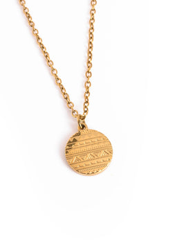 Akitsune Miraya Necklace gold tone, detail view