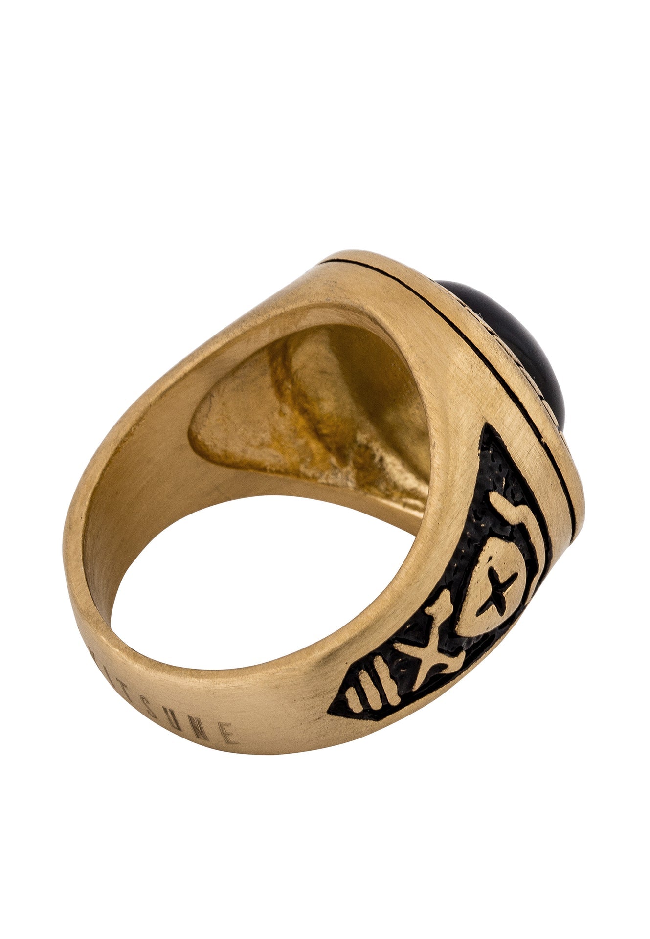 Akitsune-Mortis-Ring-Matte-Gold-Back-3