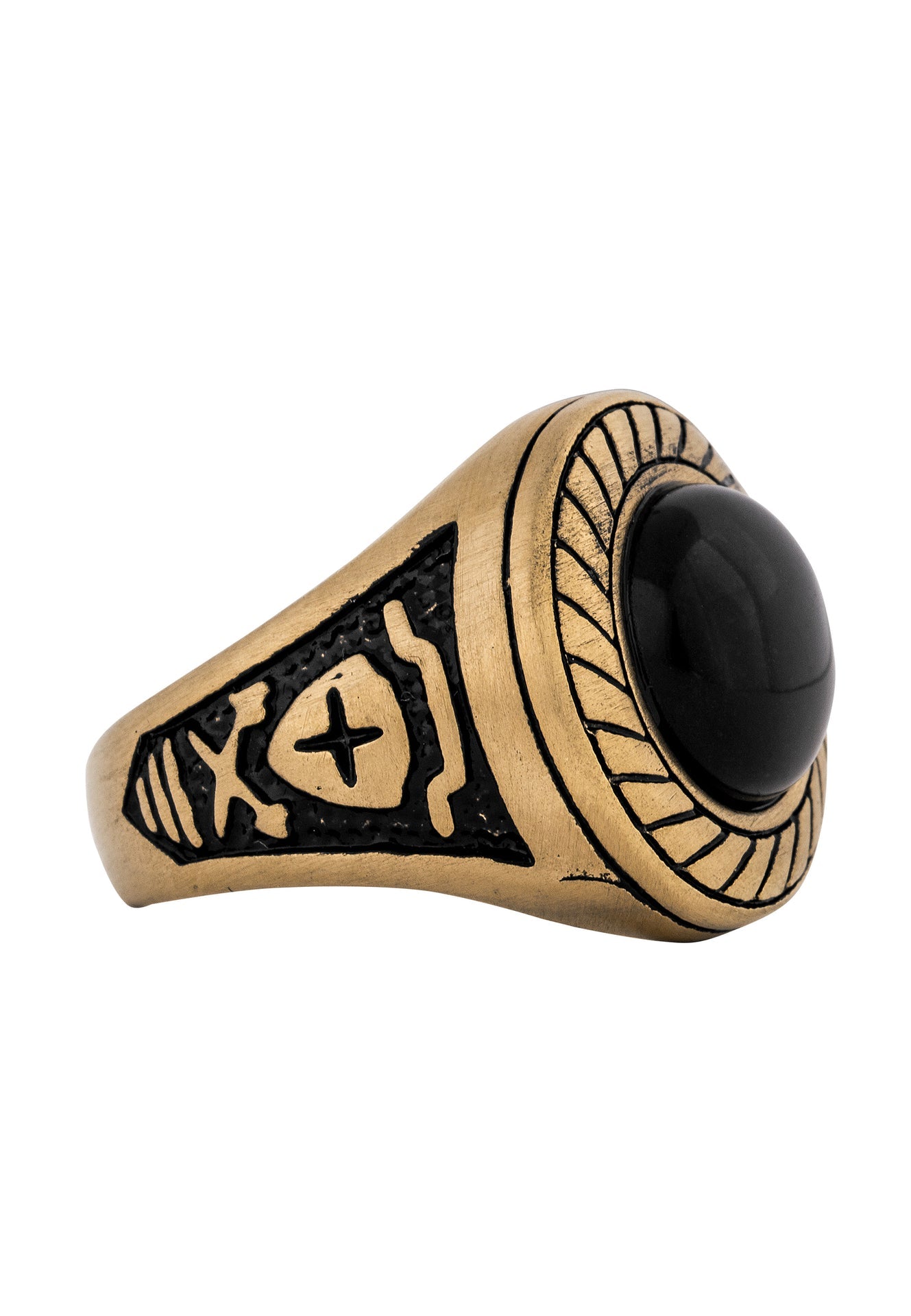 Akitsune-Mortis-Ring-Matte-Gold-Side-3