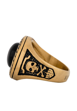 Akitsune-Mortis-Ring-Matte-Gold-Side