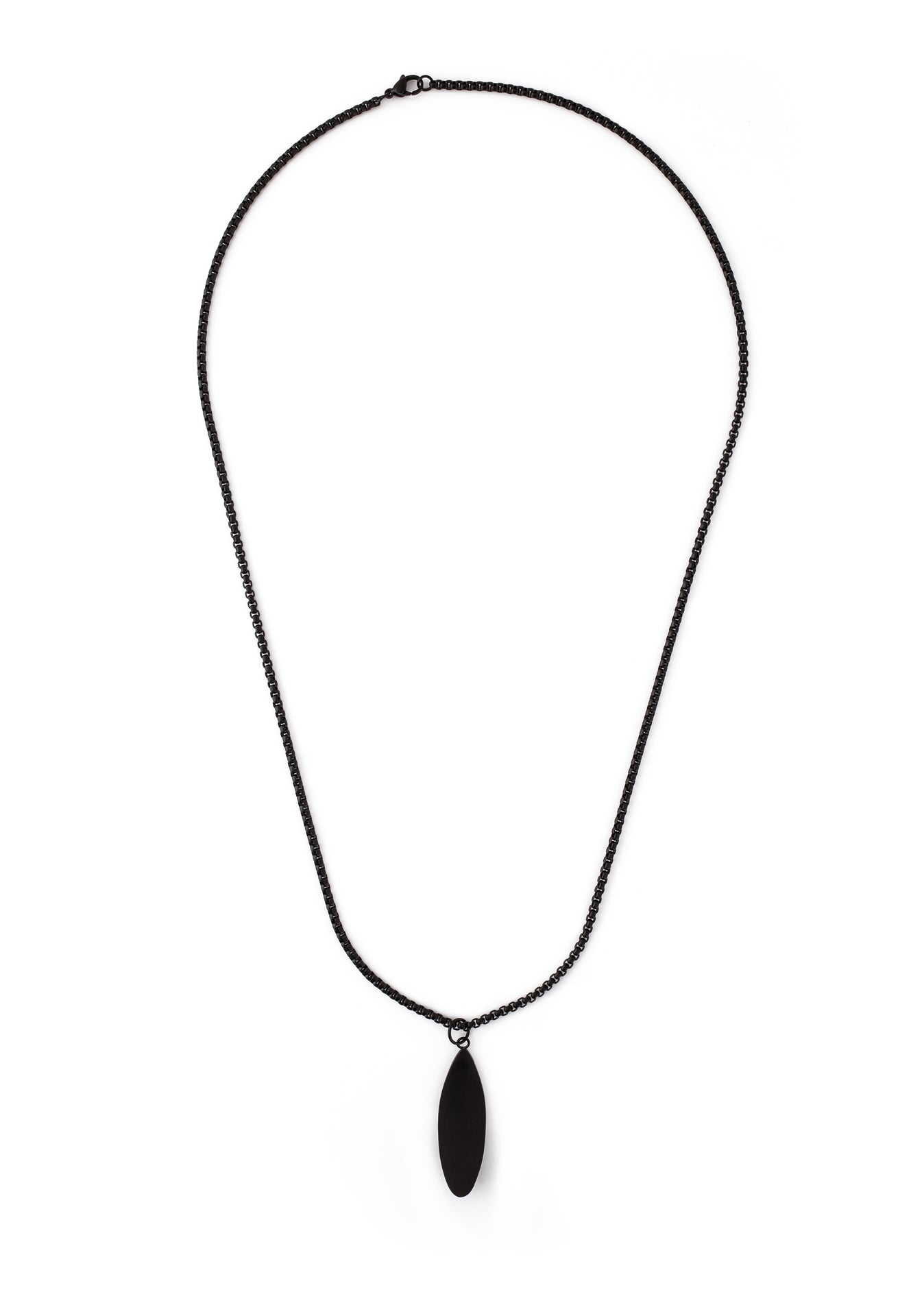 Akitsune-Nalu-Surf-Board-Pendant-Necklace-Matte-Black-2