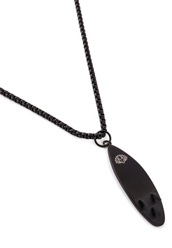 Akitsune-Nalu-Surf-Board-Pendant-Necklace-Matte-Black-4