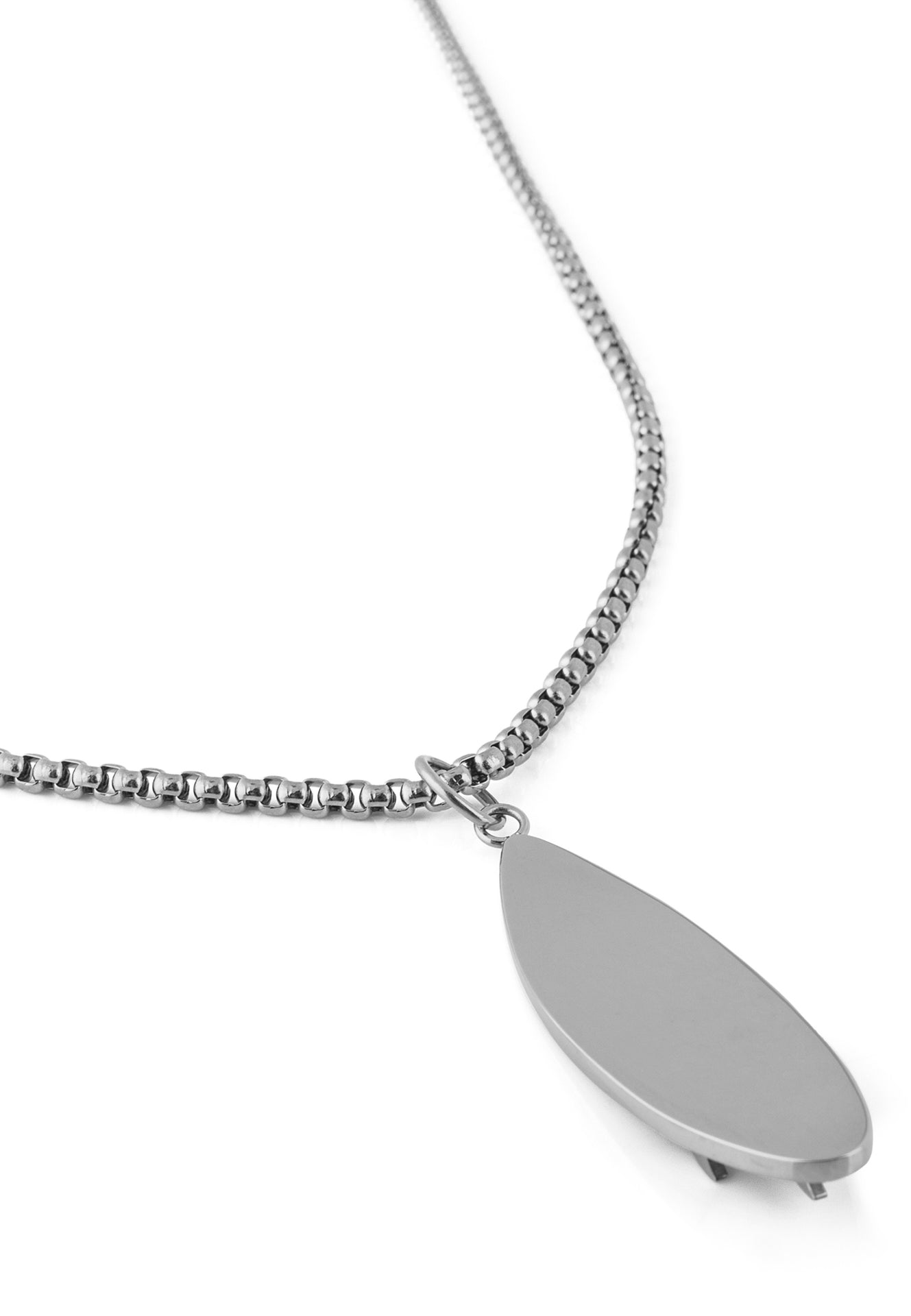 Nalu Surf Board Pendant / Necklace Silver 70 cm | Akitsune Premium