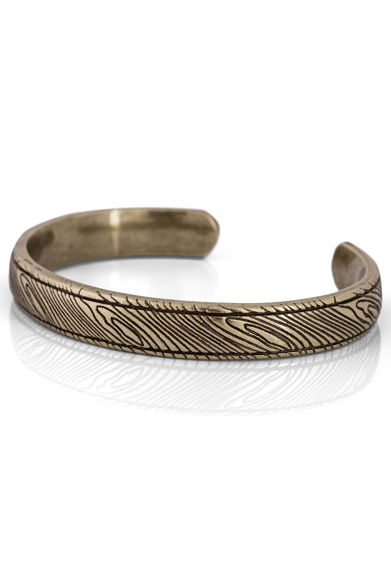 Akitsune-Orbis-Bangle-Damascus-Style-Bracelet-Brass