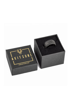 Akitsune-Orbis-Ring-Antique-Silver-Damaask-Steel-Packaging