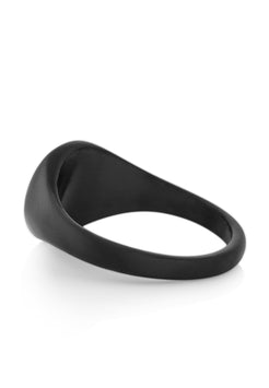 Akitsune-Parvus-Signet-Ring-Matte-Black-Men-Jewelry