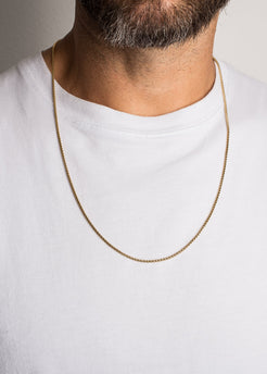 Akitsune-Pearl-Necklace-Chain-Gold-Model-4