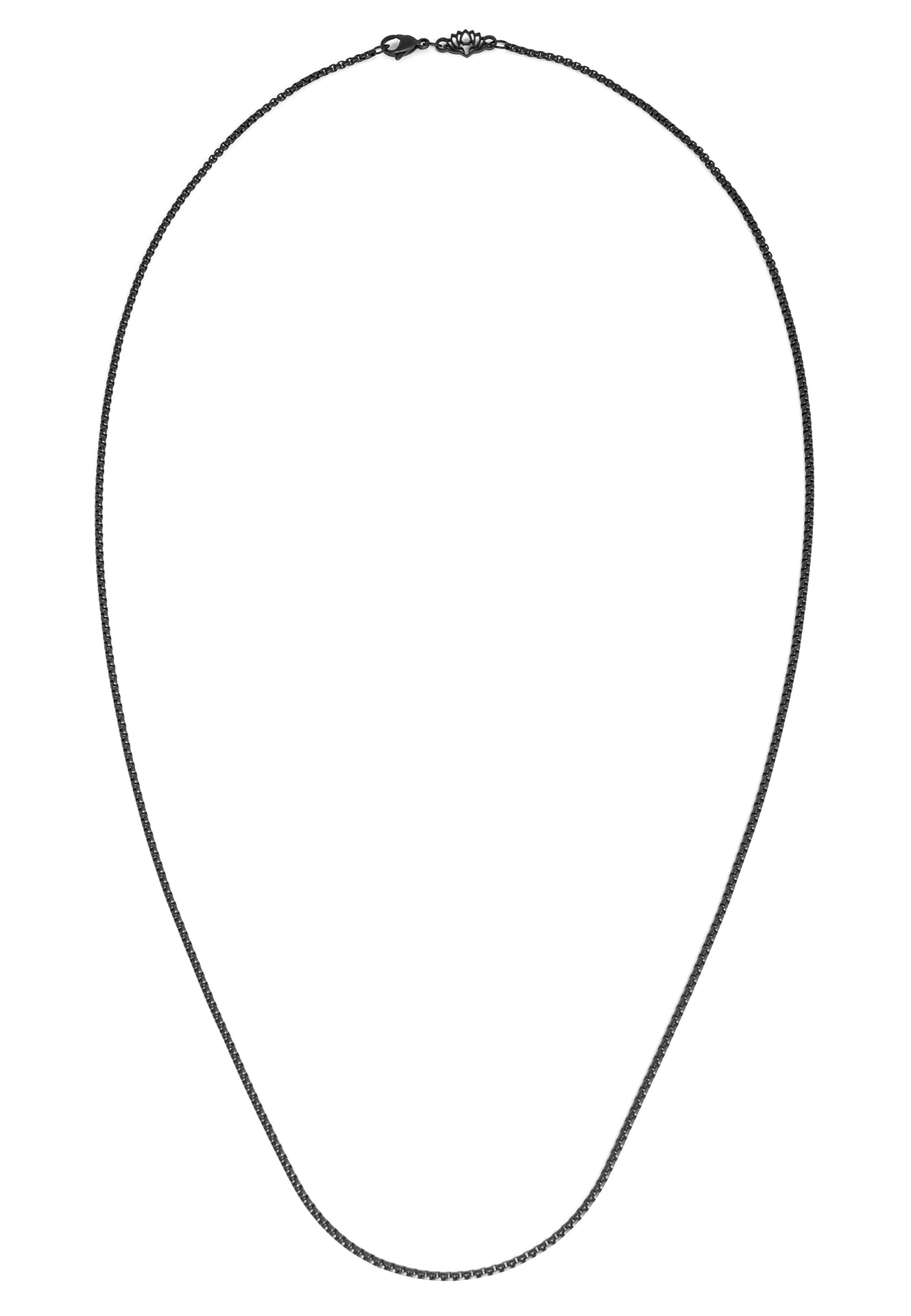 Akitsune-Pearl-Necklace-Chain-Matte-Black-2mm-Full