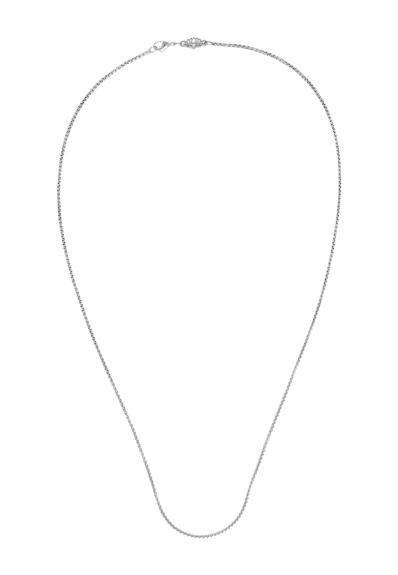 Akitsune-Pearl-Necklace-Chain-Silver-Model-3mm