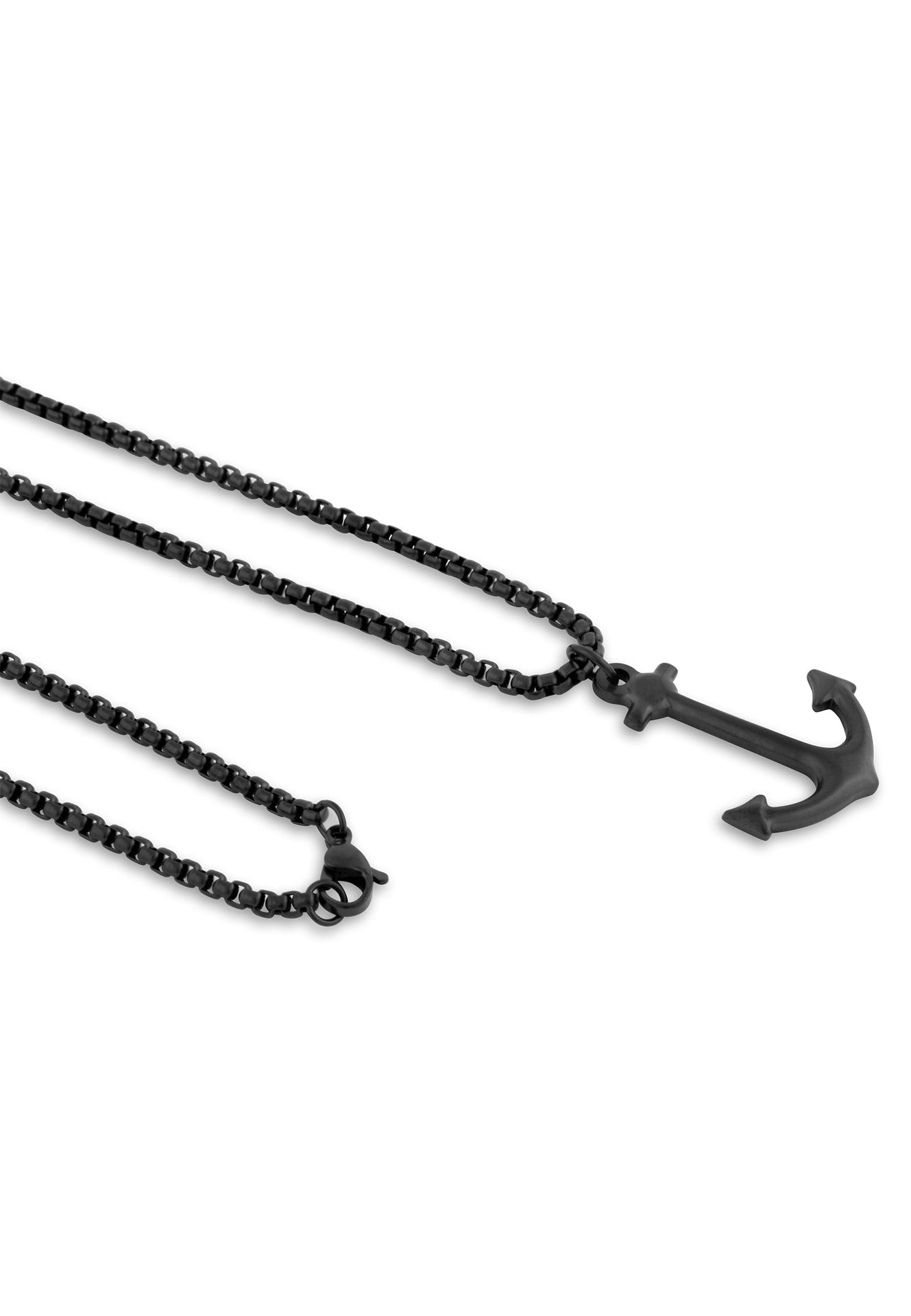 Akitsune-Portus-Anchor-Necklace-Pendant-Matte-Black