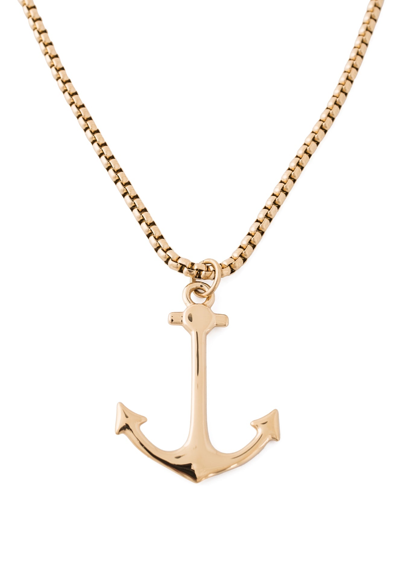 Akitsune-Portus-Anchor-Pendant-Necklace-Gold-70-cm-4