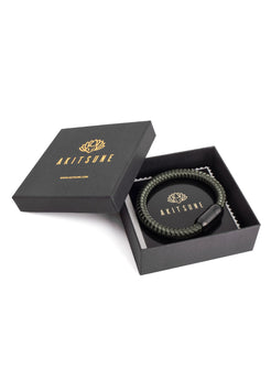 Akitsune-Portus-Nautical-Rope-Bracelet-Matte-Black-Olive-6