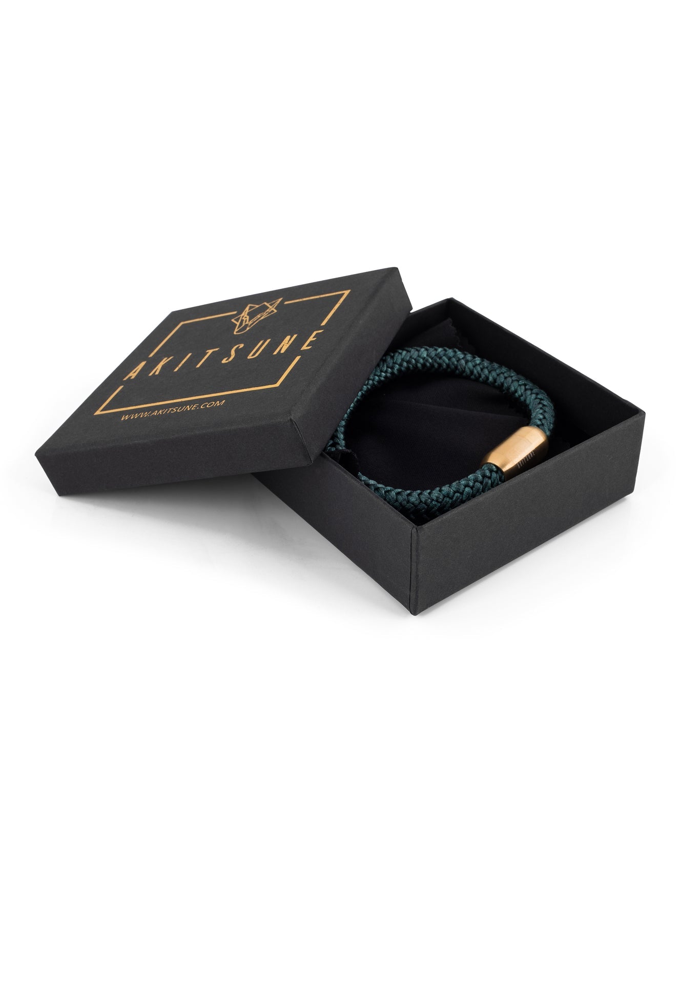 Akitsune-Portus-Nautical-Rope-Bracelet-Matte-Gold-Green-5