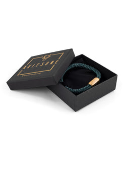 Akitsune-Portus-Nautical-Rope-Bracelet-Matte-Gold-Green-5