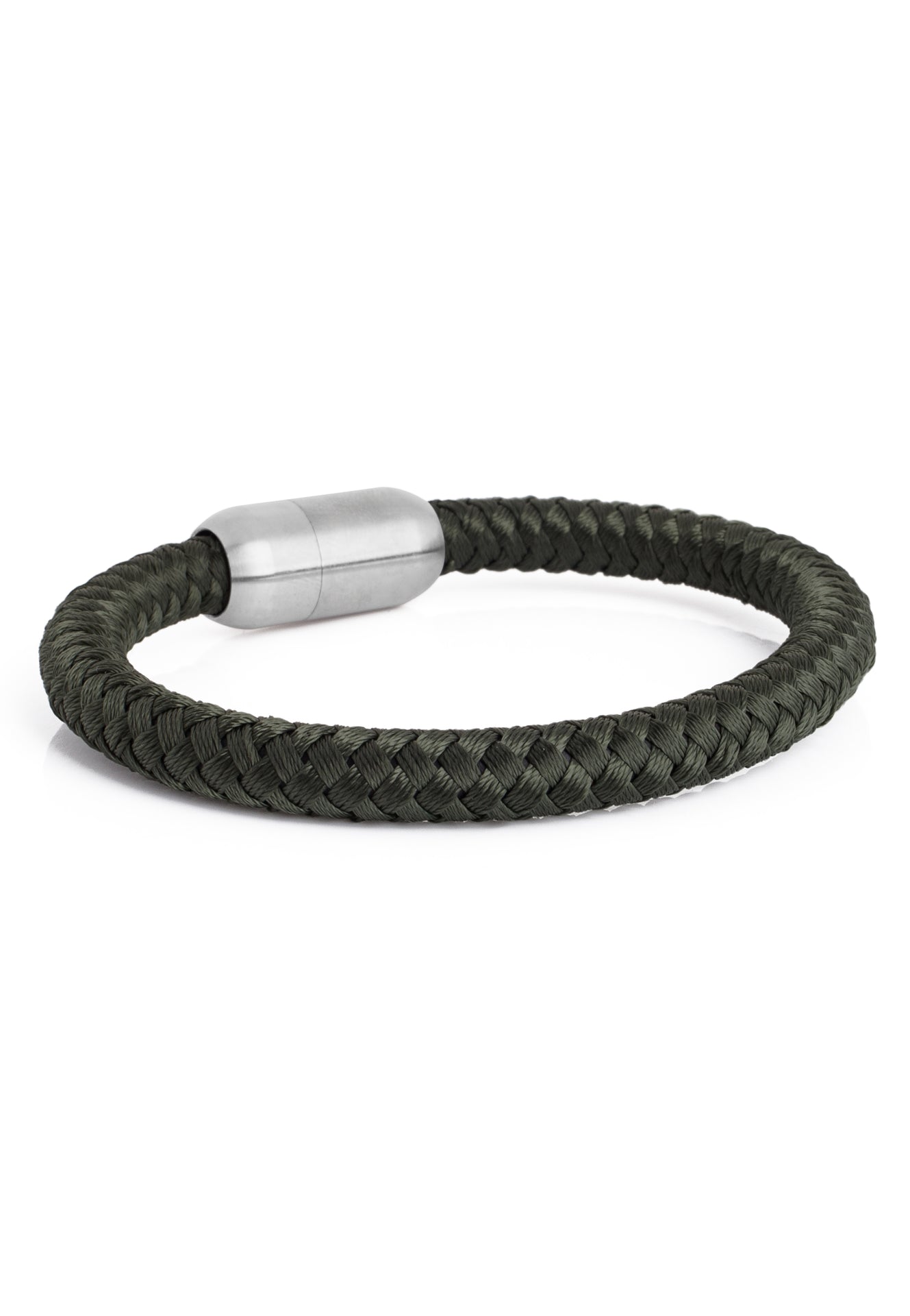 Akitsune-Portus-Nautical-Rope-Bracelet-Matte-Silver-Olive-3