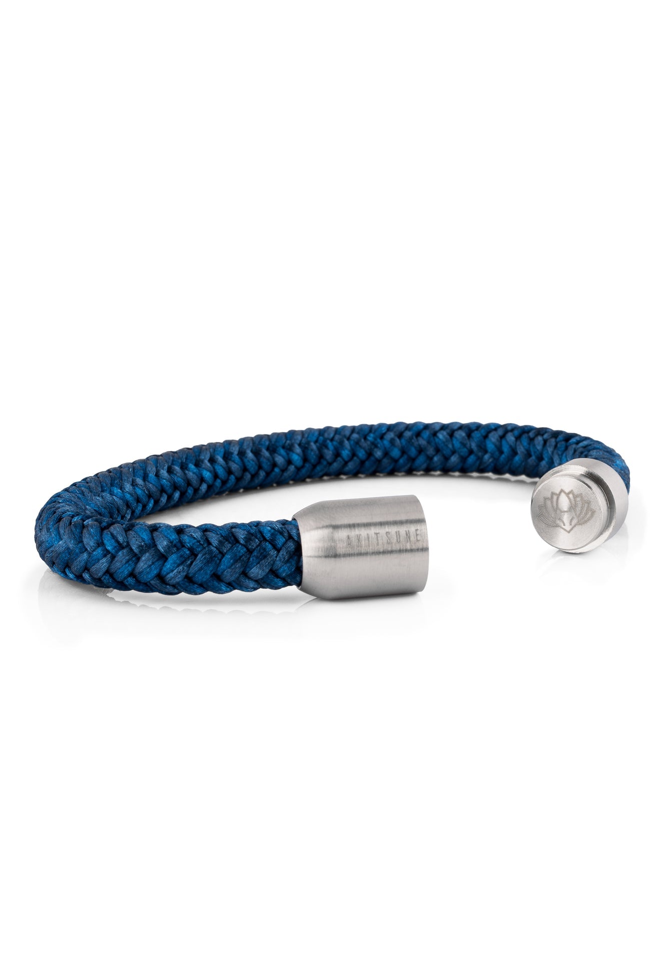 Akitsune-Portus-Nautical-Rope-Braclet-Matte-Silver-Navyblue-3