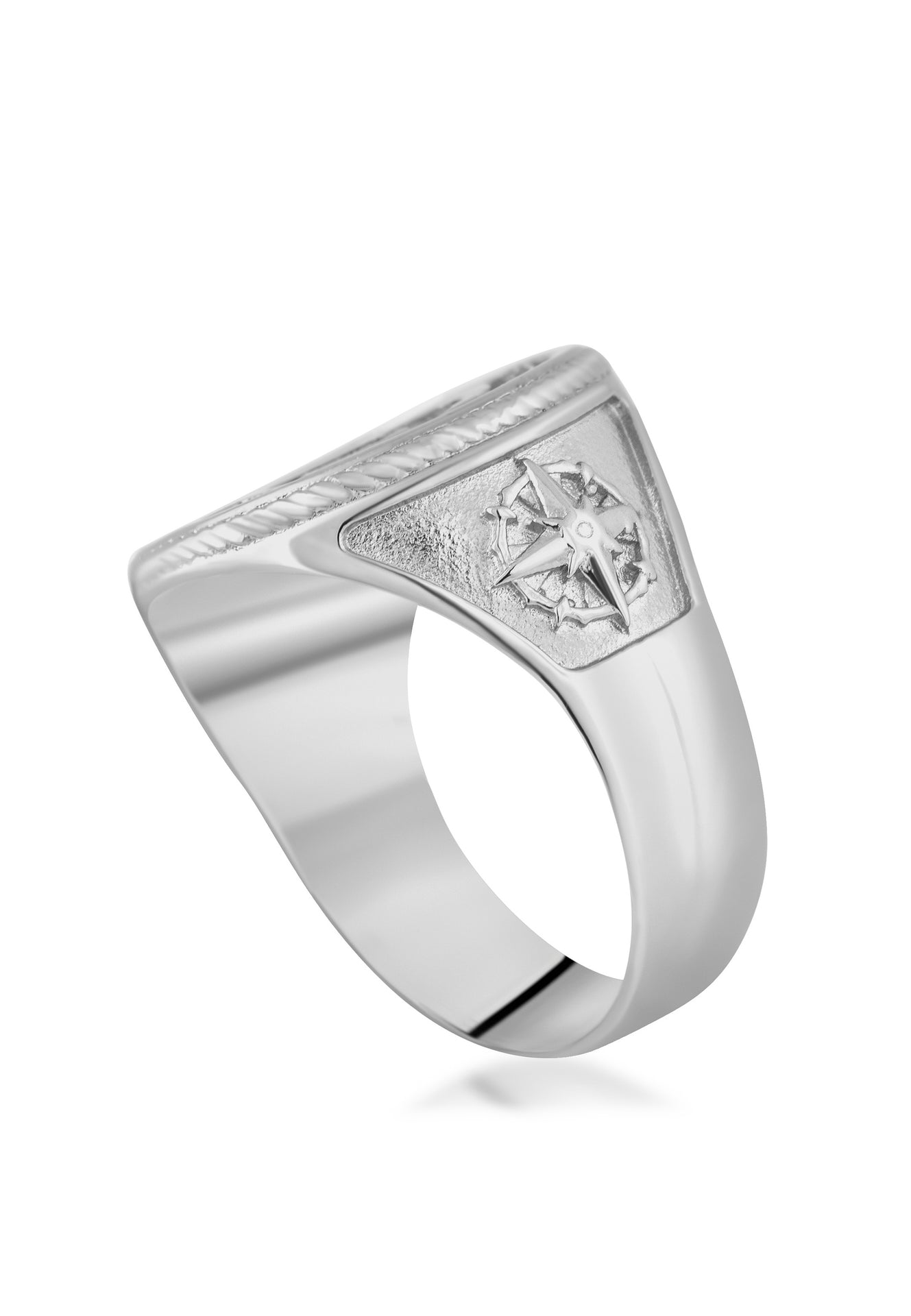 Akitsune-Portus-Ring-Nautical-Anchor-Ships-Wheel-Compass-Sail-Silver-Back-Up