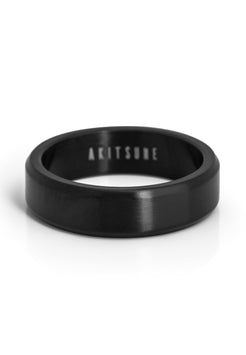 Akitsune-Purus-Minimalistic-Ring-Matte-Black-Flat