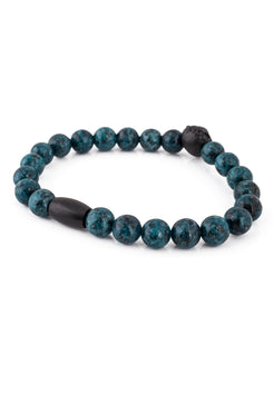 Akitsune-Regis-Beaded-Bracelet-Mens-Beads-Lion-Marble-Blue-Top