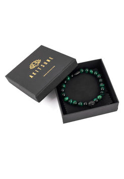Akitsune-Regis-Beaded-Bracelet-Mens-Beads-Lion-Tiger-Eye-Green-Packaging