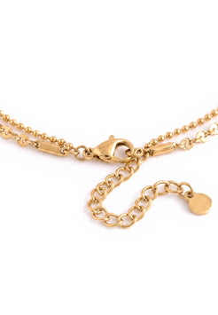 Akitsune Reverie Necklace Set gold tone, clasp detail
