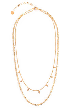 Akitsune Reverie Necklace Set gold tone