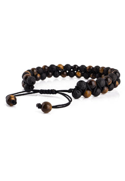 Akitsune-Sensei-Beaded-Bracelet-Tiger-Eye-Yellow-Lava-stone-5