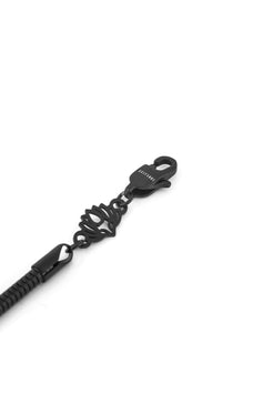 Akitsune-Serpent-Snake-Chain-Link-Bracelet-Matte-Black-3-mm-Detail