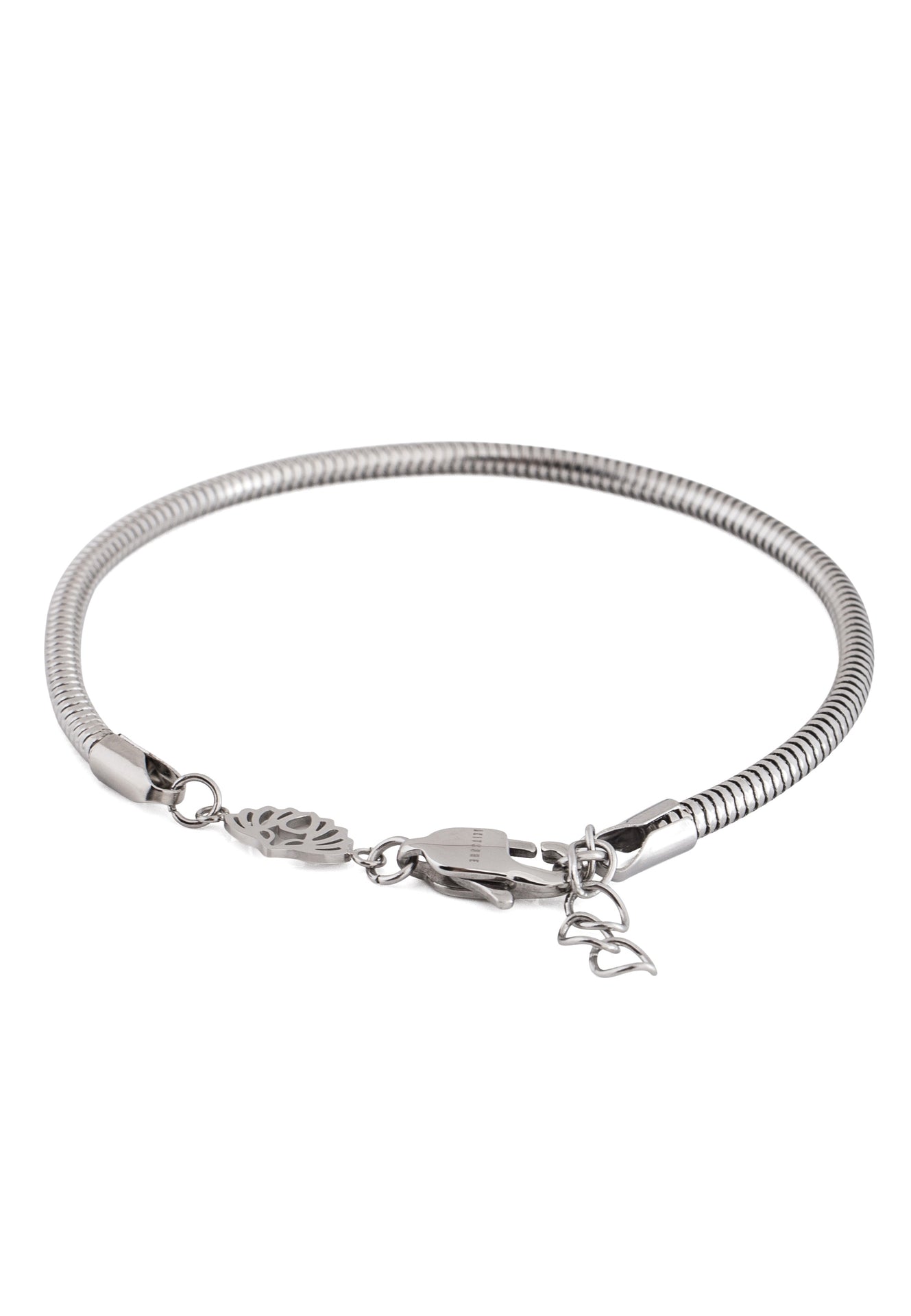 Akitsune-Serpent-Snake-Chain-Link-Bracelet-Silver-3-mm-Full-2