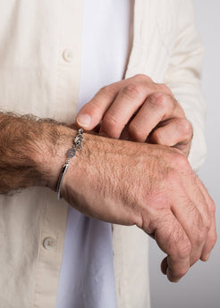 Akitsune-Serpent-Snake-Chain-Link-Bracelet-Silver-3-mm-Full-Model-Detail