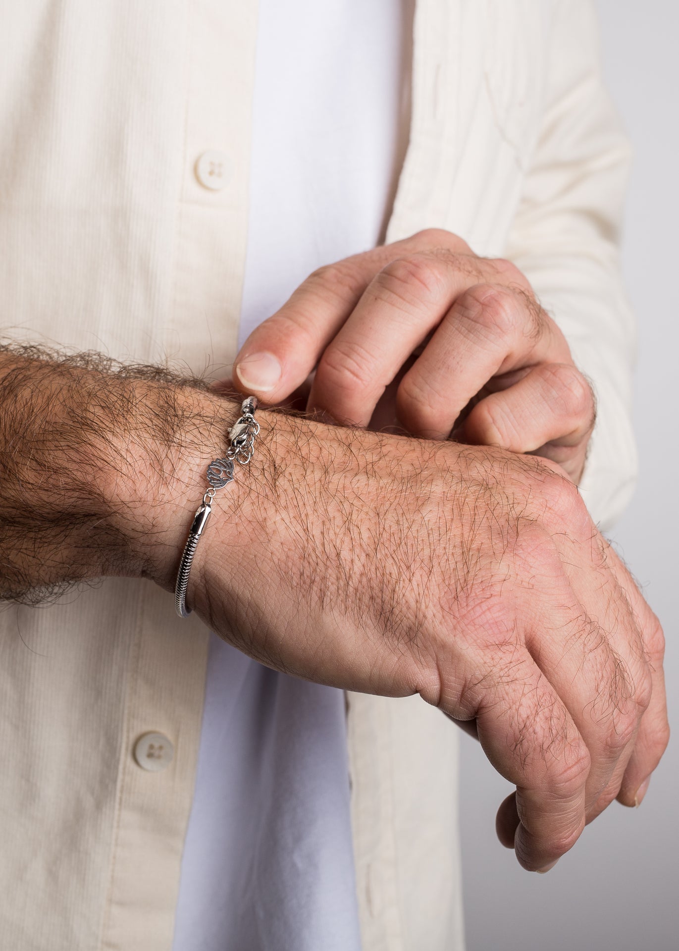 Akitsune-Serpent-Snake-Chain-Link-Bracelet-Silver-3-mm-Full-Model-Detail