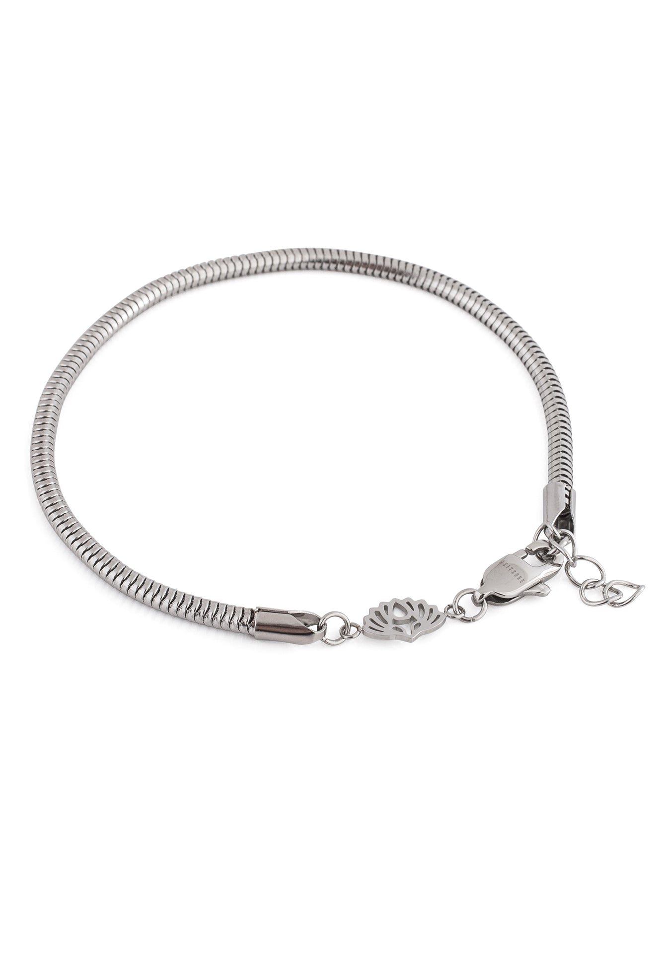 Akitsune-Serpent-Snake-Chain-Link-Bracelet-Silver-3-mm-Full