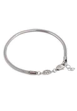 Akitsune-Serpent-Snake-Chain-Link-Bracelet-Silver-3-mm-Full