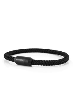 Akitsune-Silva-Nylon-Bracelet-Matte-Black-Black