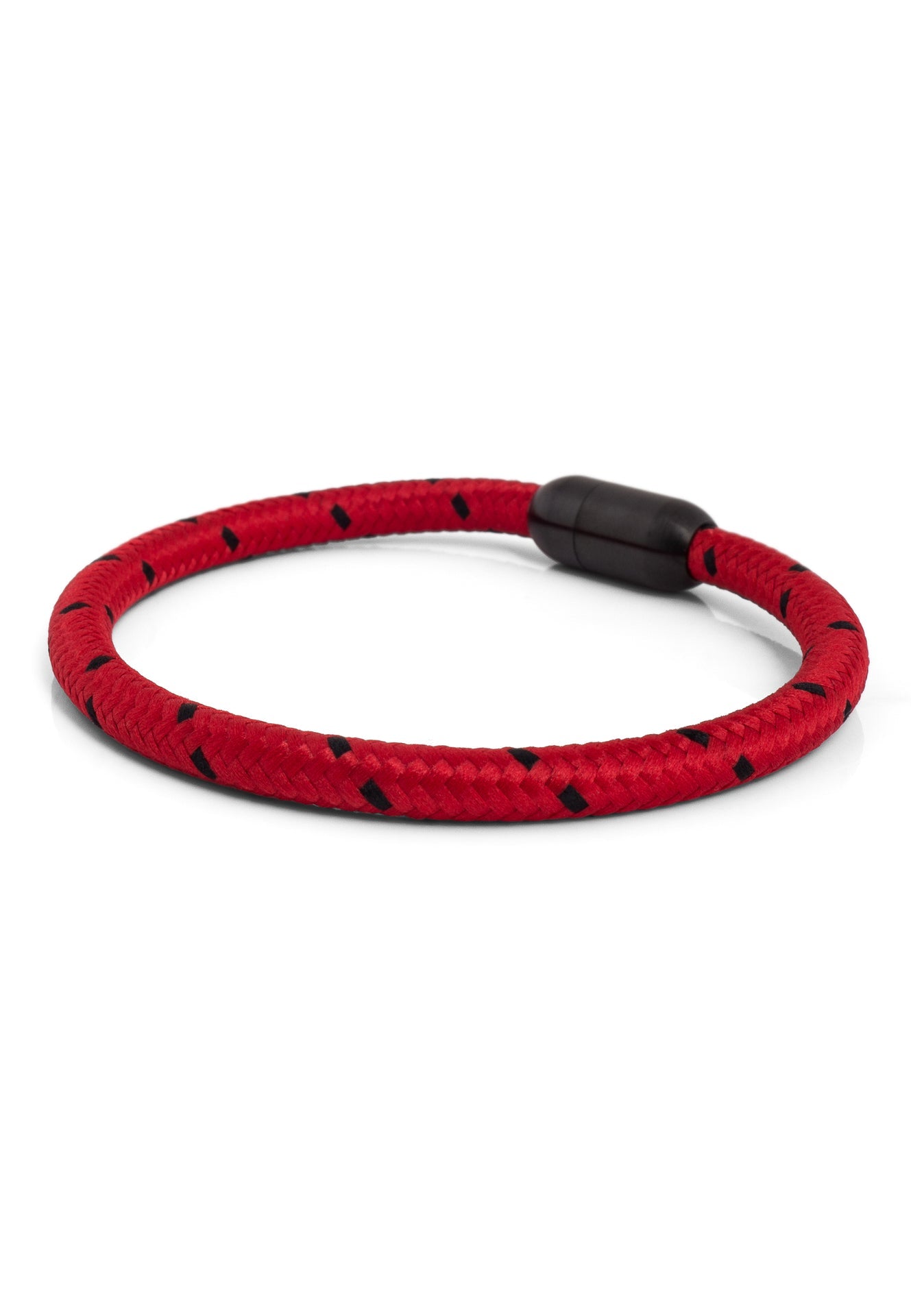 Akitsune-Silvus-Nylon-Bracelet-Matte-Black-Red-Black-5