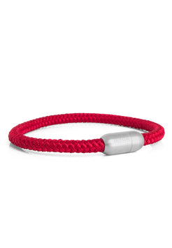 Akitsune-Silvus-Nylon-Bracelet-Matte-Silver-Maroon-2