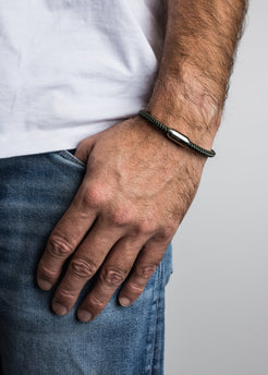 Akitsune-Silvus-Nylon-Bracelet-Matte-Silver-Olive-7