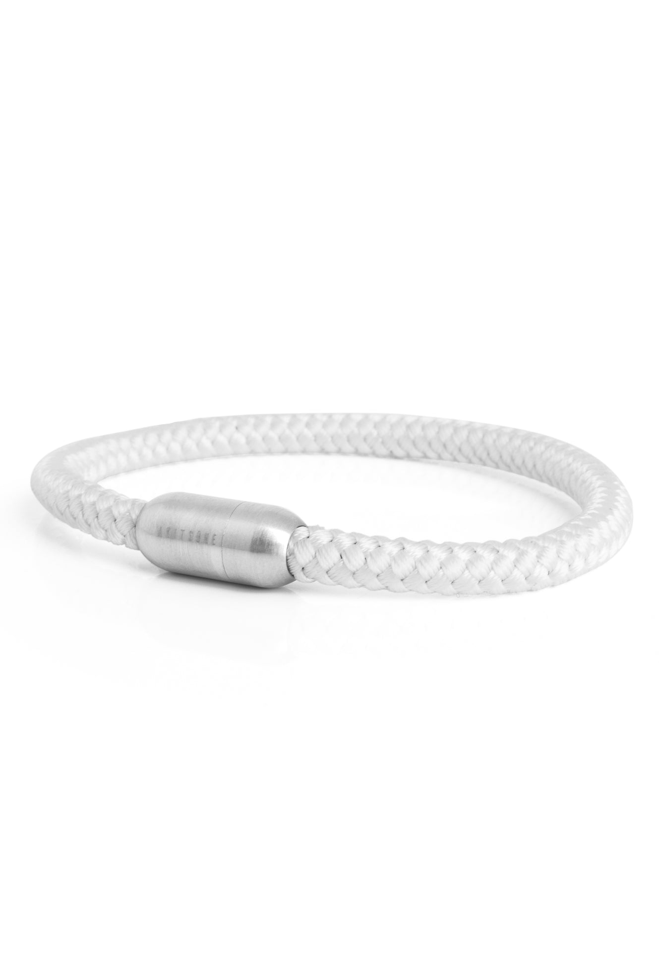 Akitsune-Silvus-Nylon-Bracelet-Matte-Silver-White-3