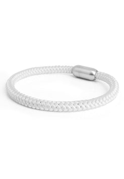 Akitsune-Silvus-Nylon-Bracelet-Matte-Silver-White-4