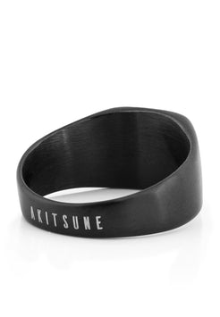 Akitsune-Solida-Signet-Ring-Matte-Black-Back