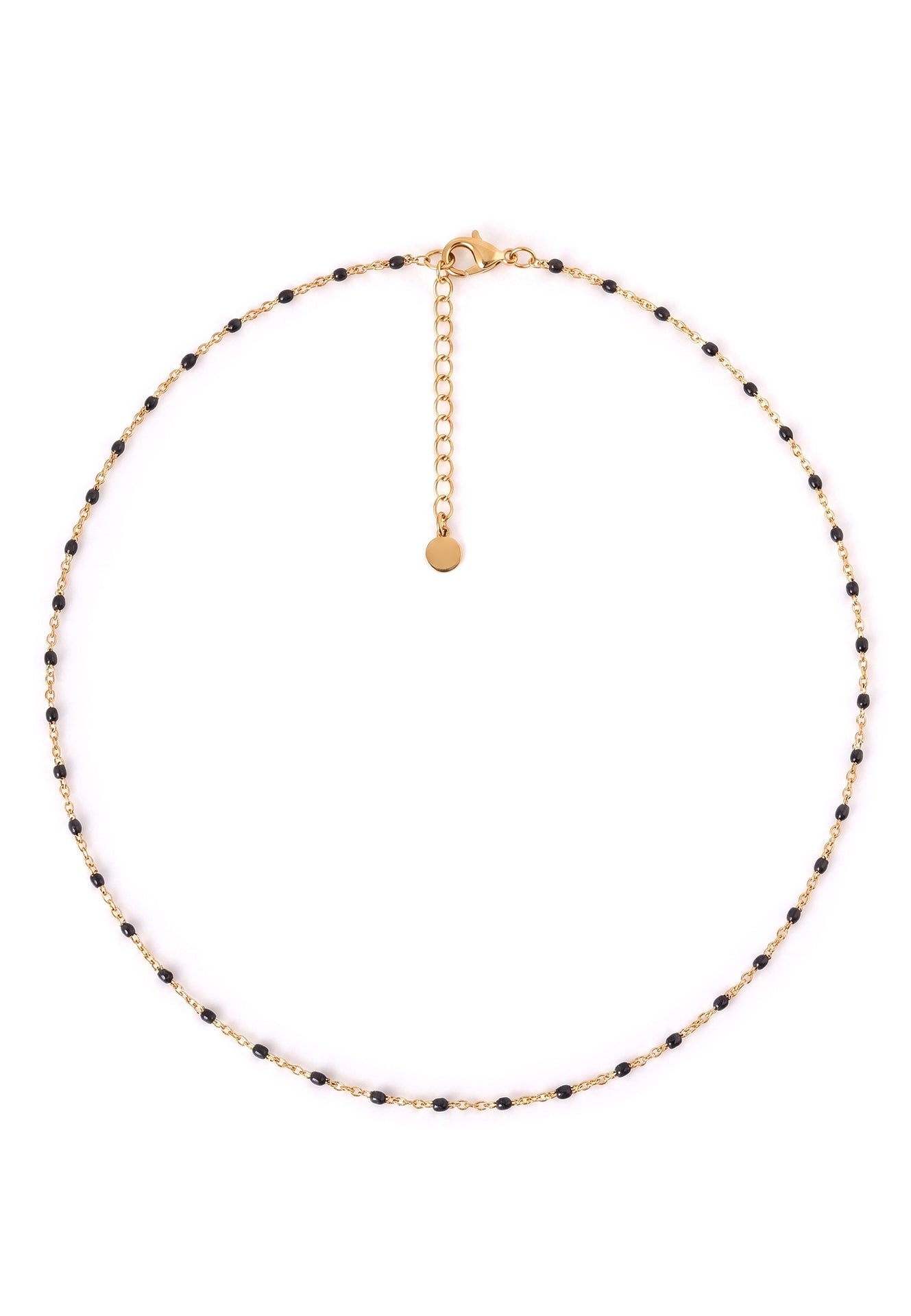 Akitsune Sway Choker Necklace gold tone