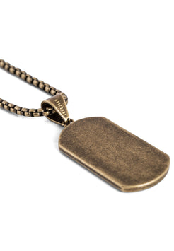 Akitsune-Terra-Pendant-Necklace-Brass-Chain-Earth-Hammered-Mens-Style-Back