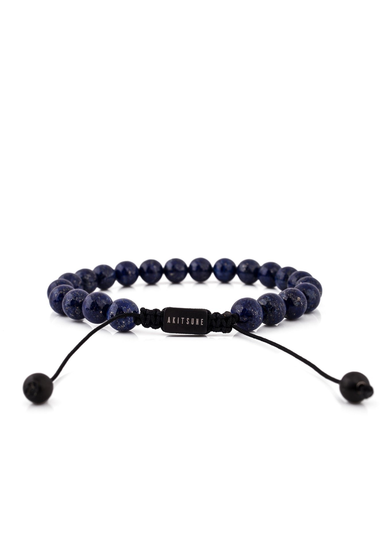 Akitsune-Venatio-Beaded-Bracelet-Black-Lapis-Blue-2
