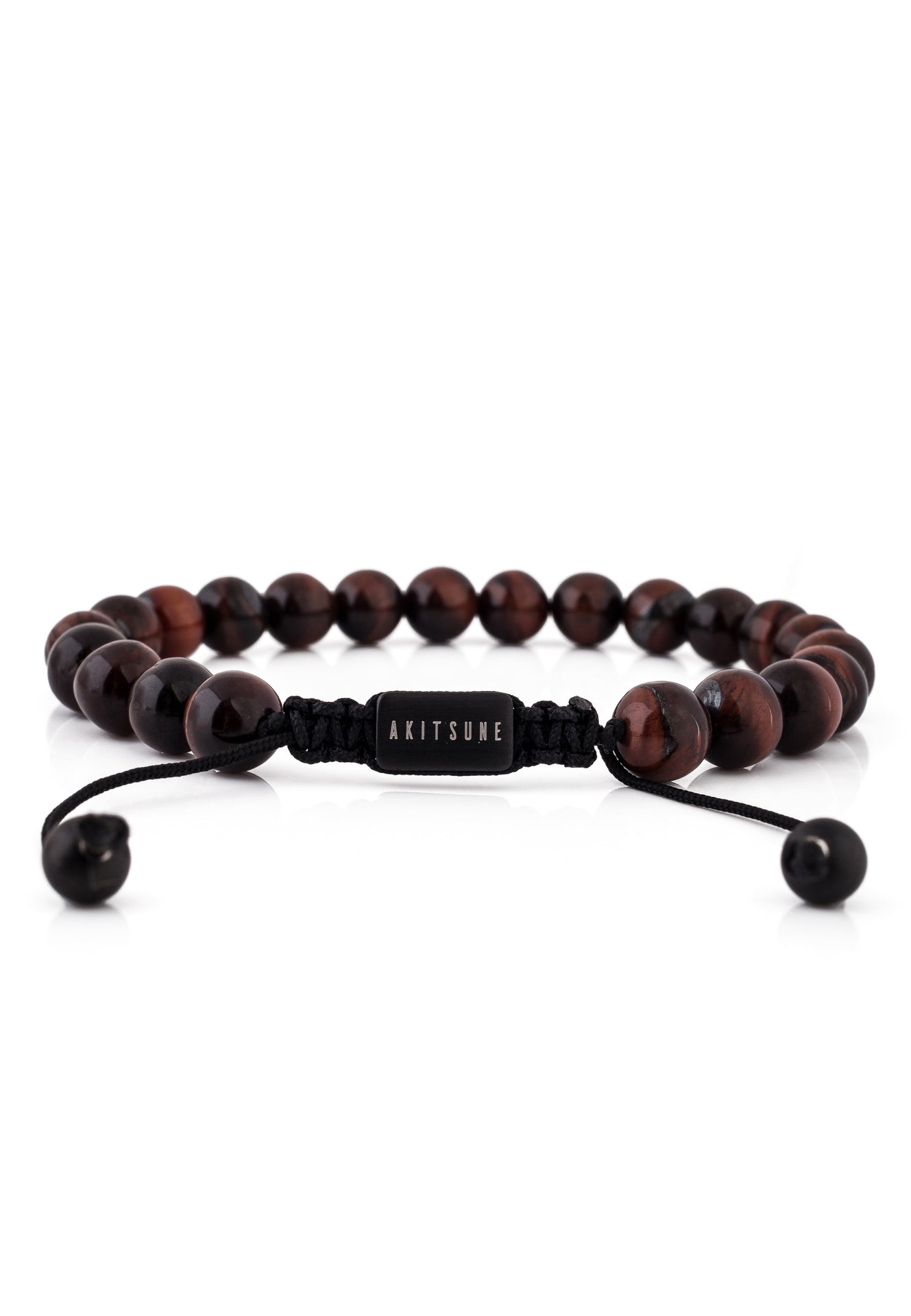 Akitsune-Venatio-Beaded-Bracelet-Black-Tiger-Eye-Red-2