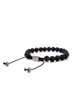 Akitsune-Venatio-Beaded-Bracelet-Silver-Lava-Stone-Black-3