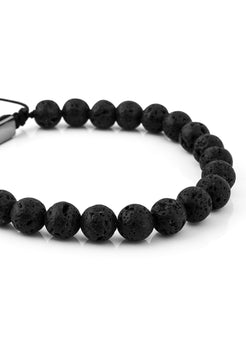 Akitsune-Venatio-Beaded-Bracelet-Silver-Lava-Stone-Black-5