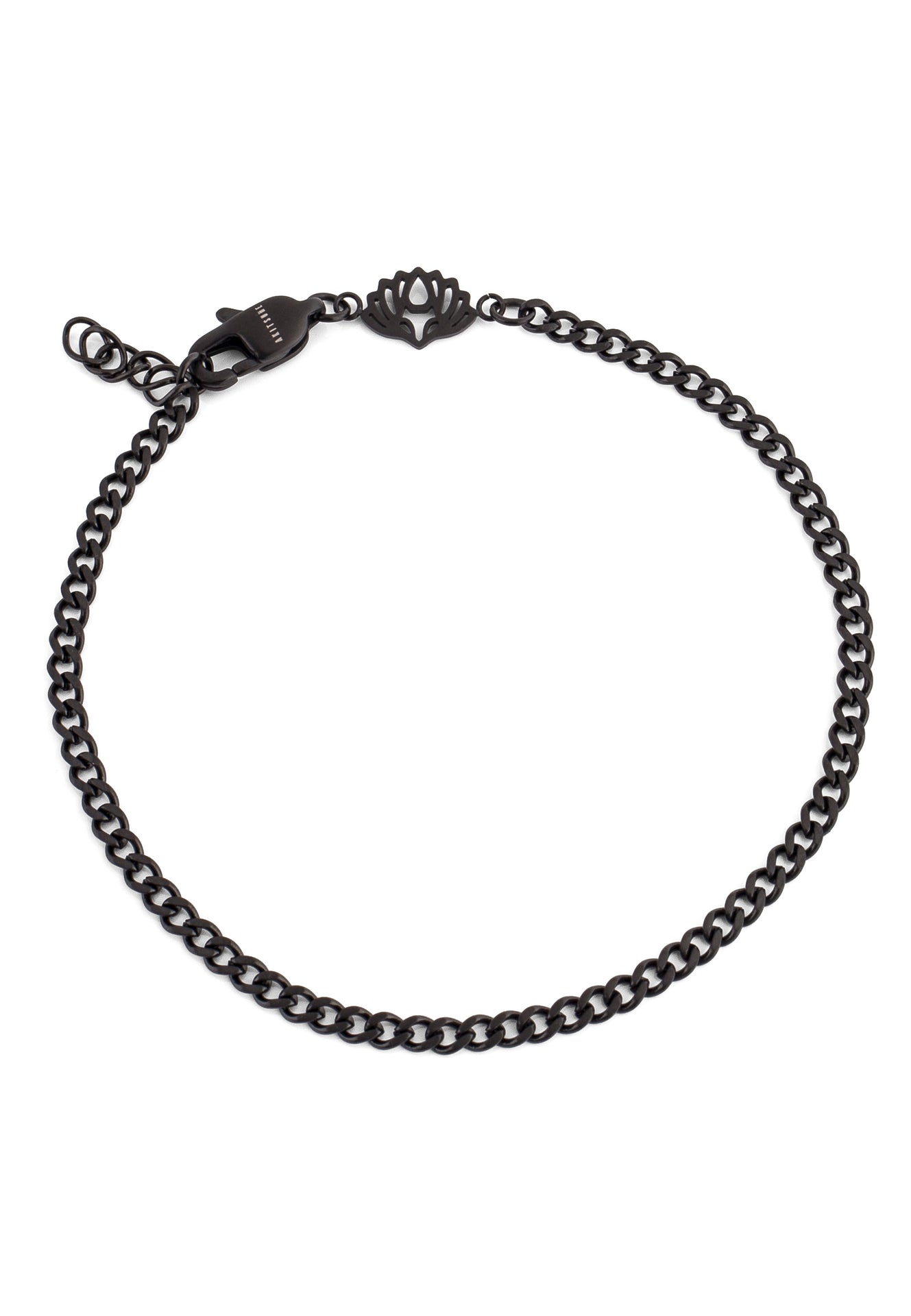 Akitsune-Via-Cuban-Chain-Bracelet-Matte-Black