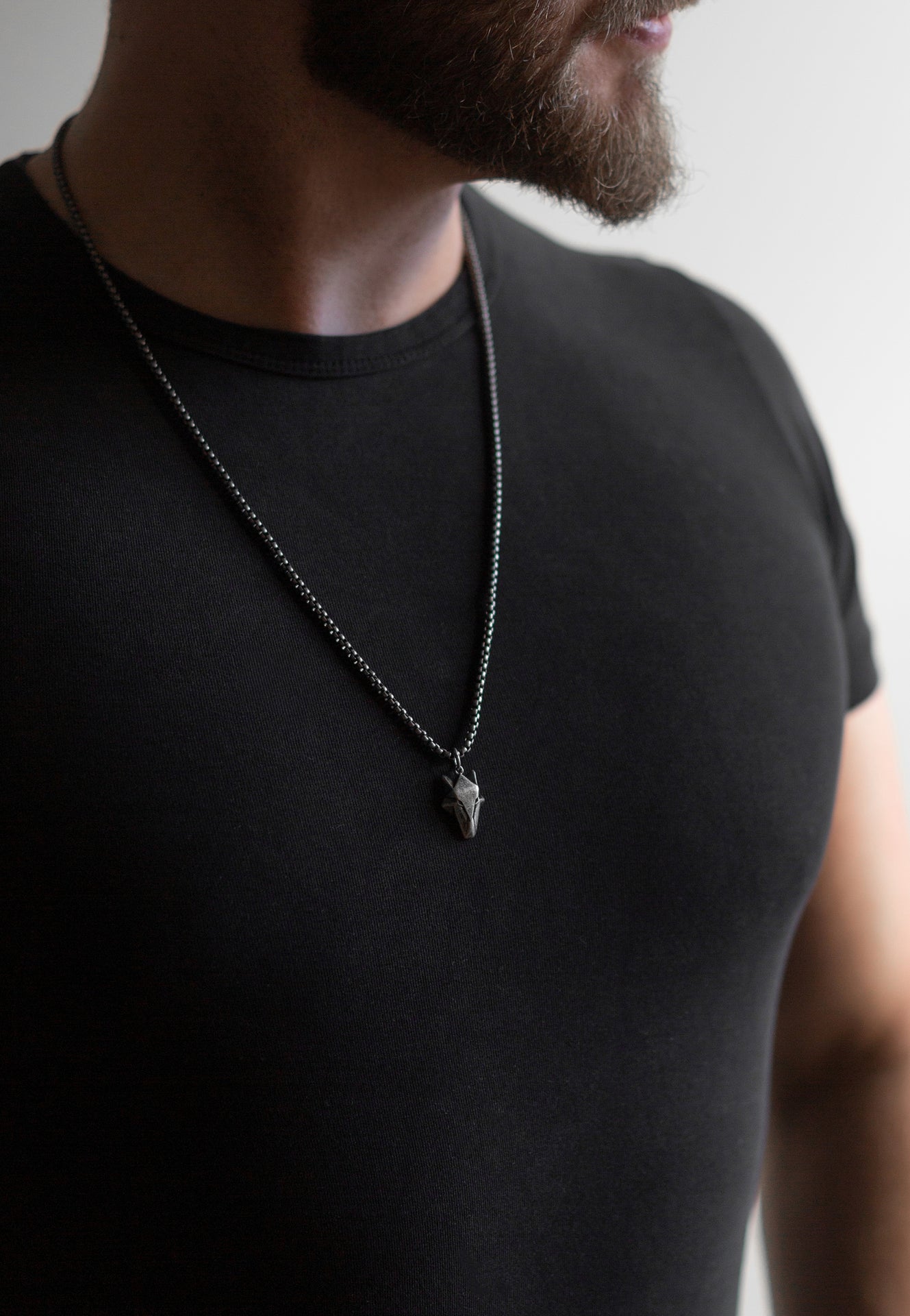 Akitsune-Vulpes-Pendant-Necklace-Fox-Style-Antique-Silver-Model