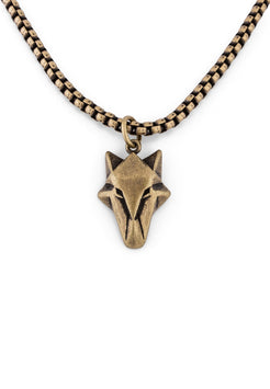 Akitsune-Vulpes-Pendant-Necklace-Fox-Style-Brass-Front