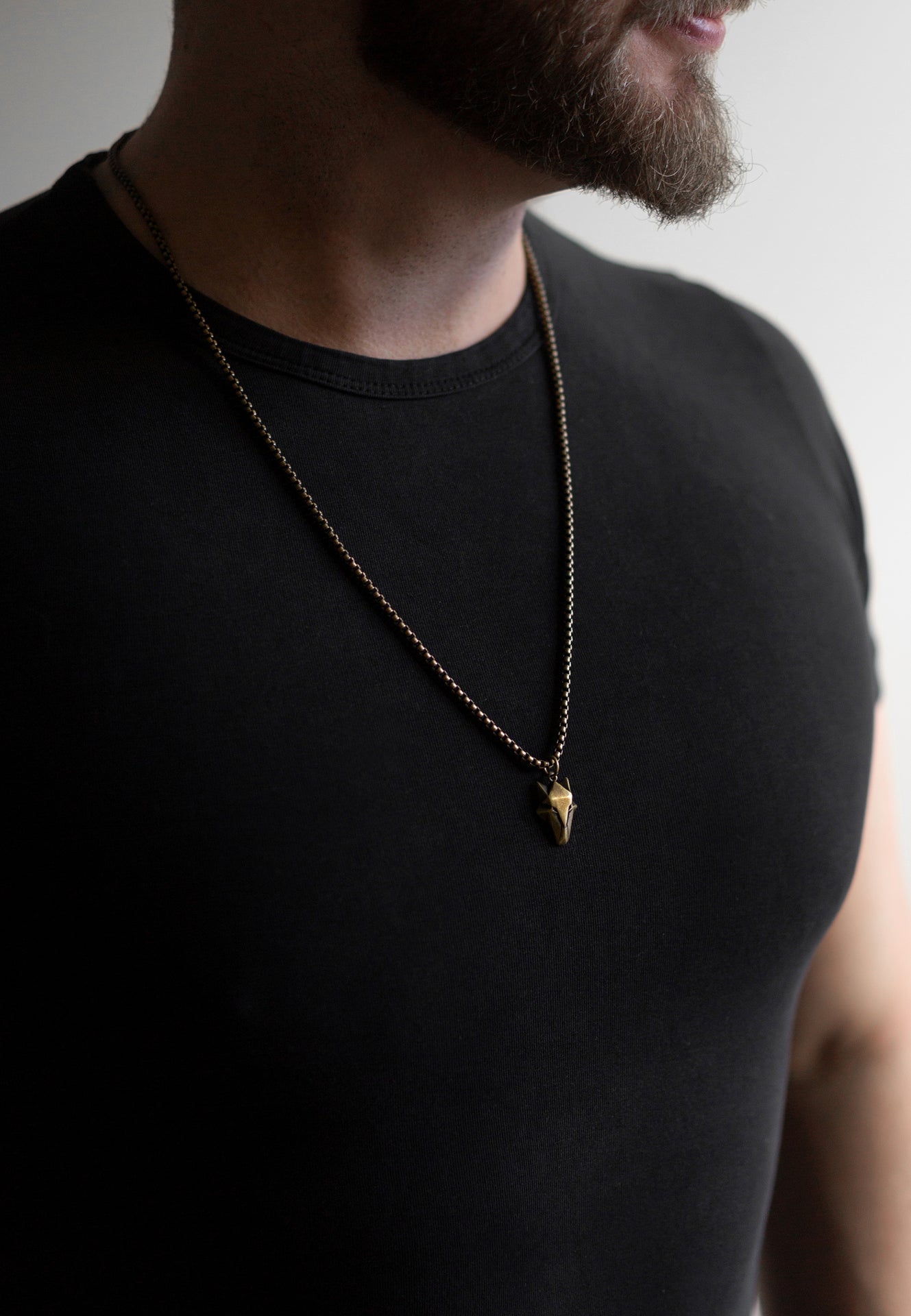 Akitsune-Vulpes-Pendant-Necklace-Fox-Style-Brass-Model-3